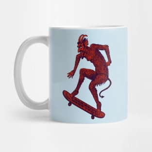 SATAN RIDES WITH US by Lobo Tomy skateboards Mug